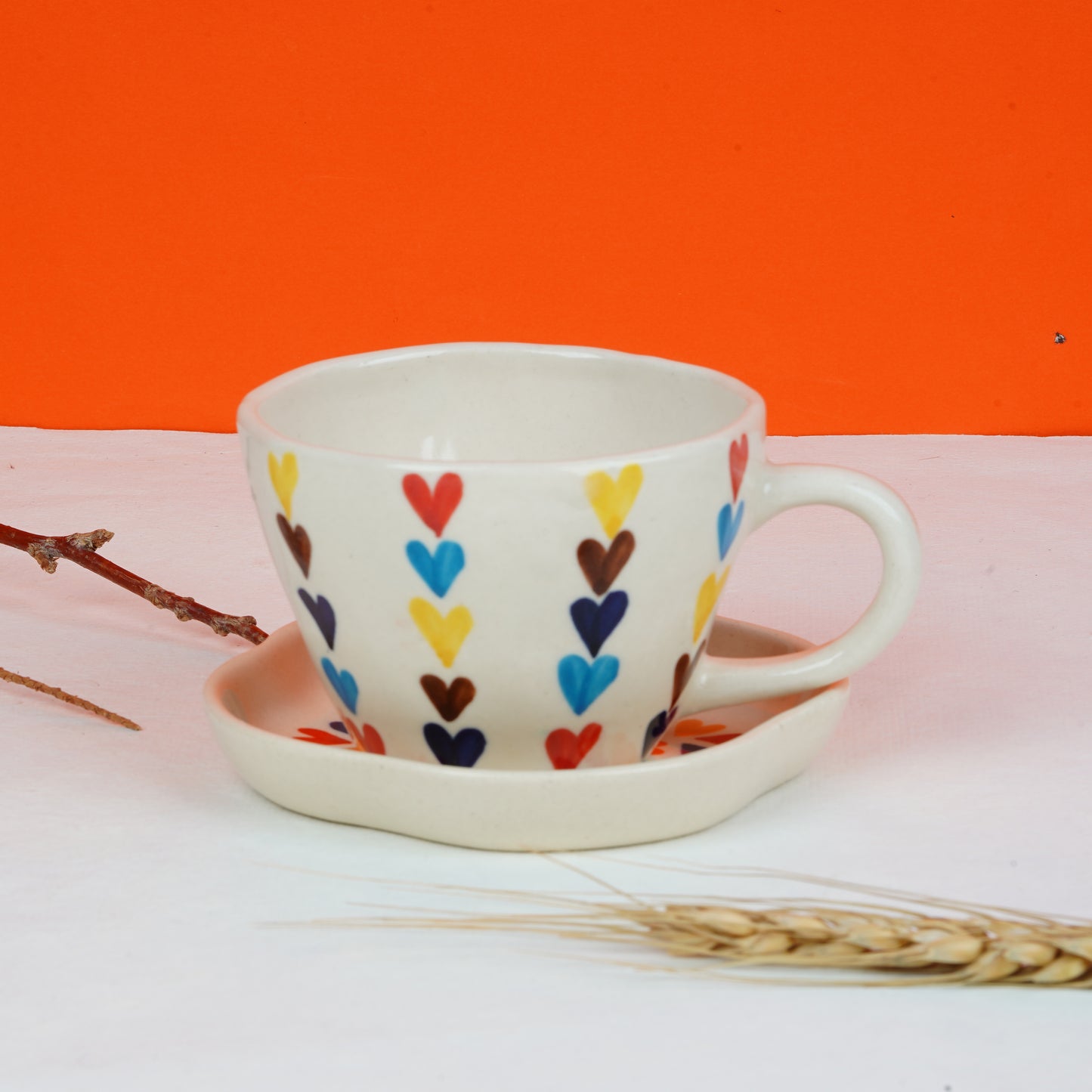 Rainbow Cookie plate & cup