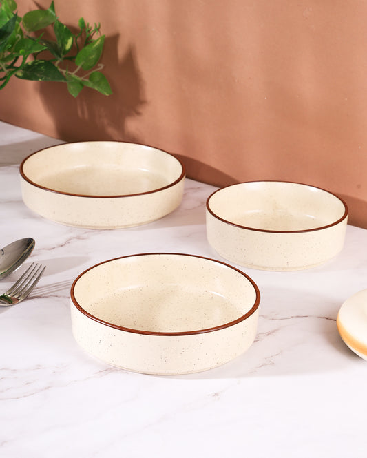 Italian Flat Bowls (set of 3)