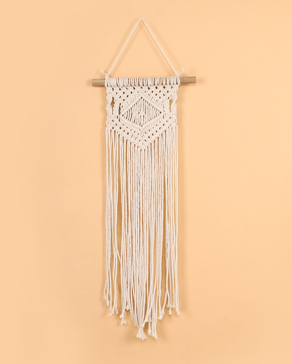 Flowing macrame wall hanging