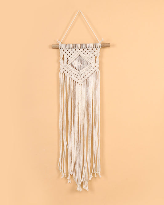 Flowing macrame wall hanging