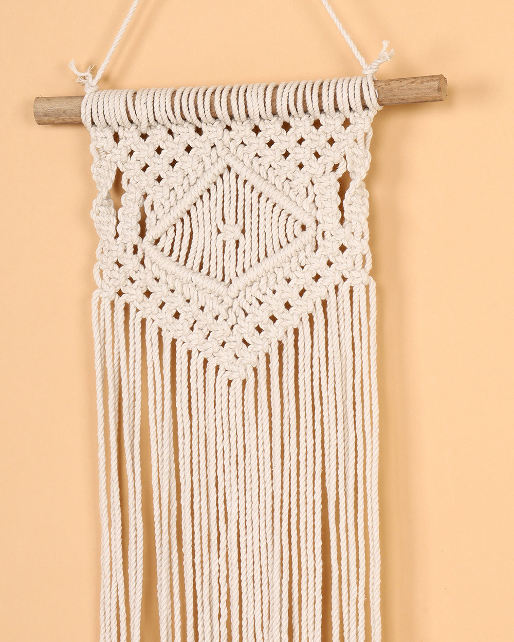 Flowing macrame wall hanging