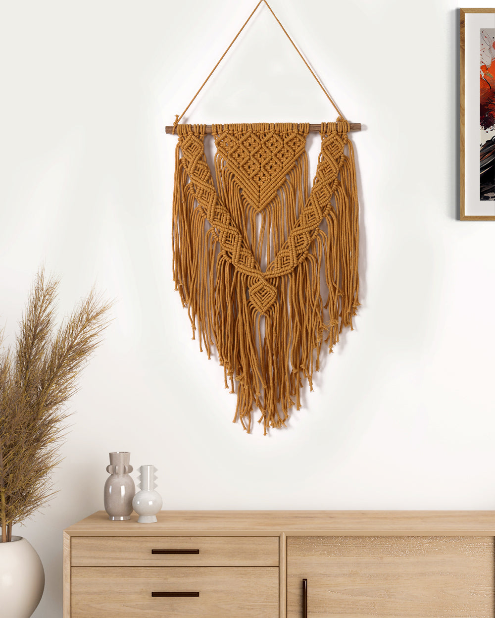 Honeycomb Macrame Wall Hanging