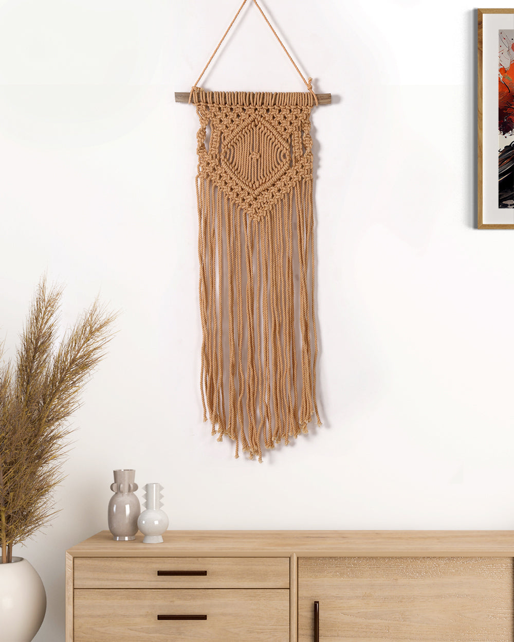 Honey Flowing macrame wall hanging