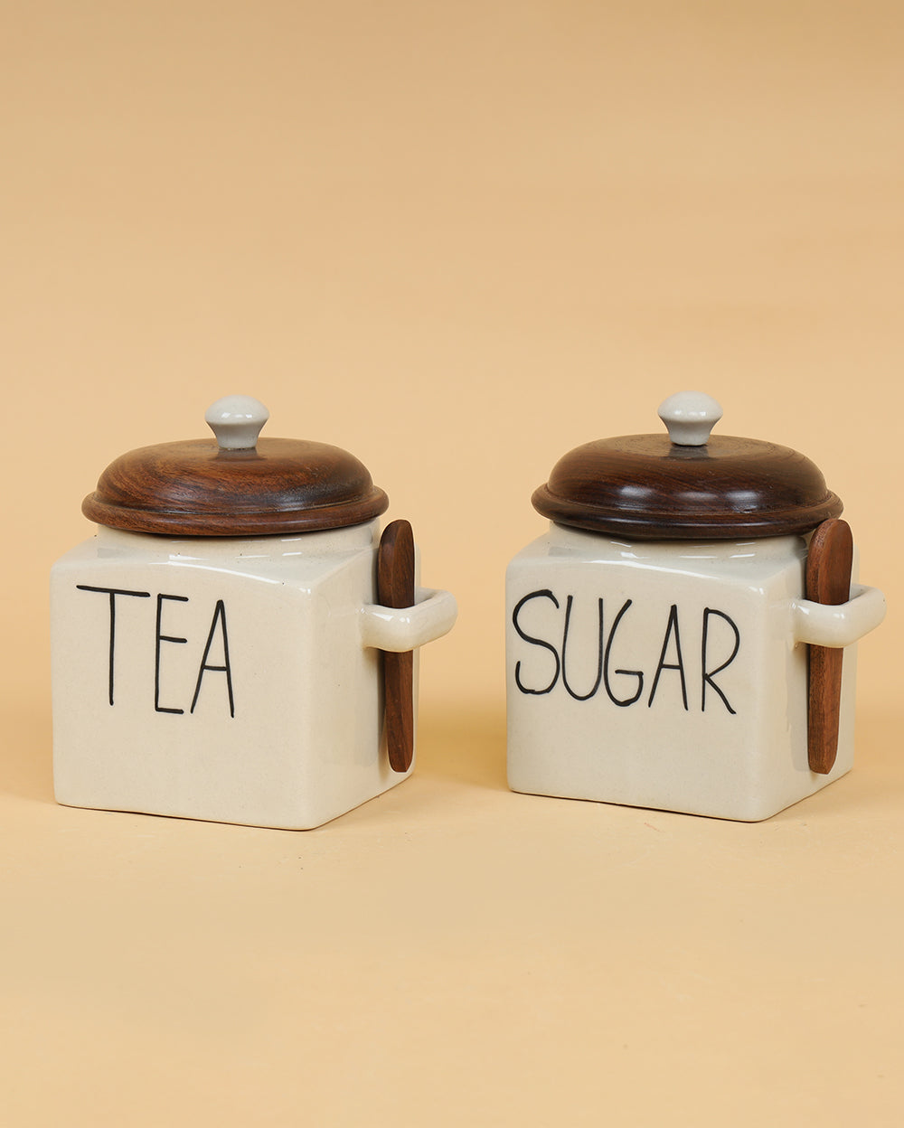 Caffeine sugar & spice jars (Set of 4)