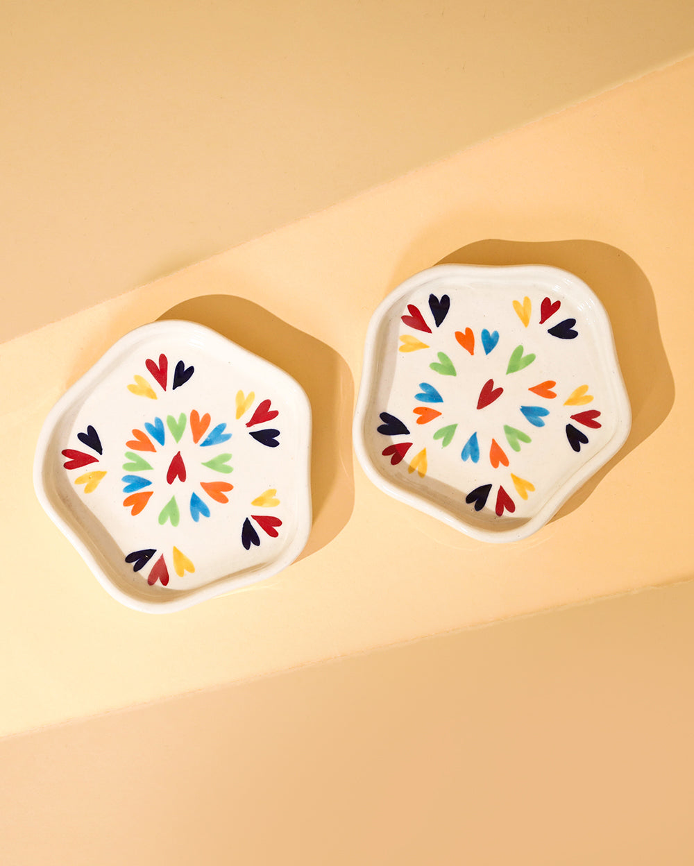 Rainbow dessert plate (Set of 2)