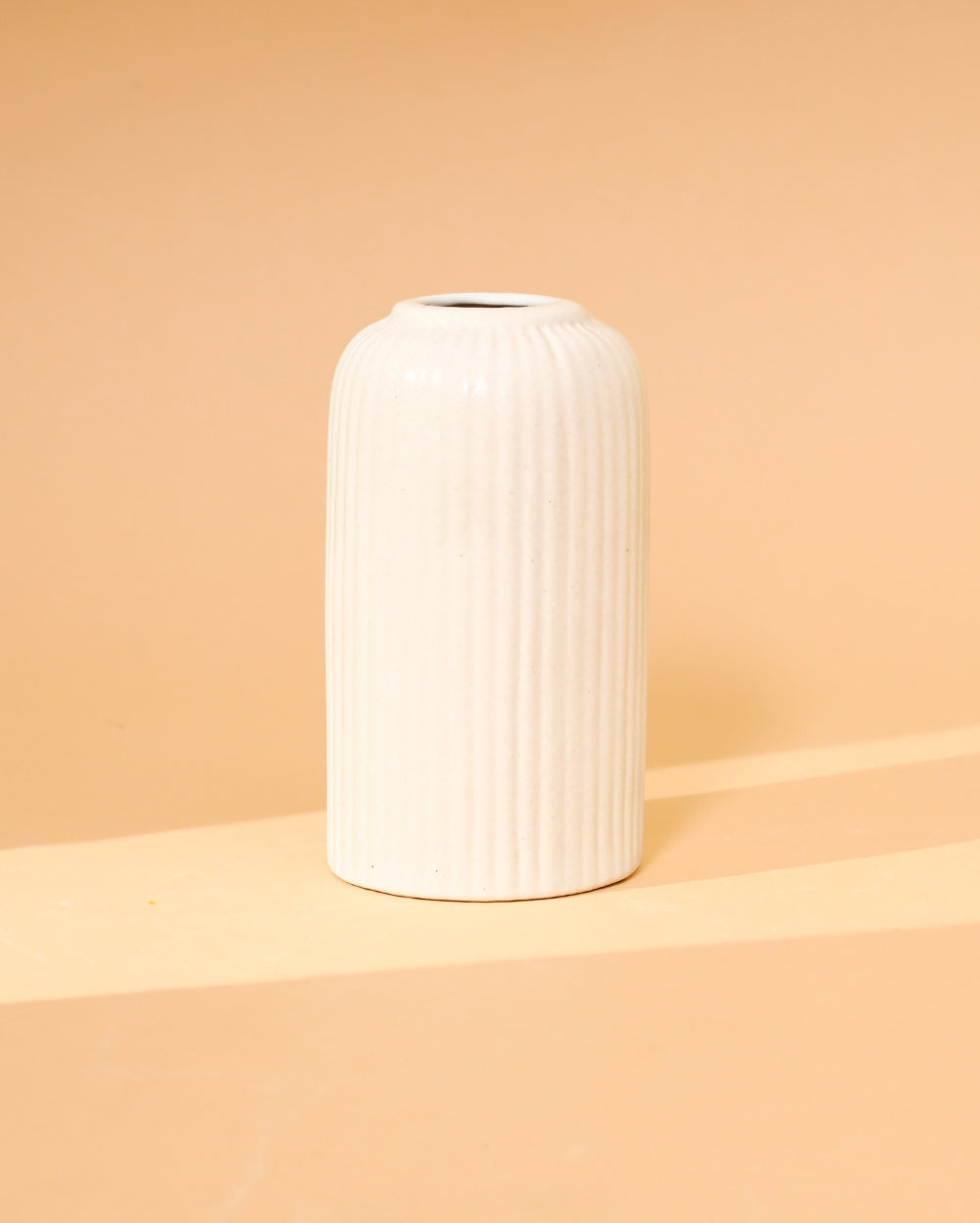 Striped round vase