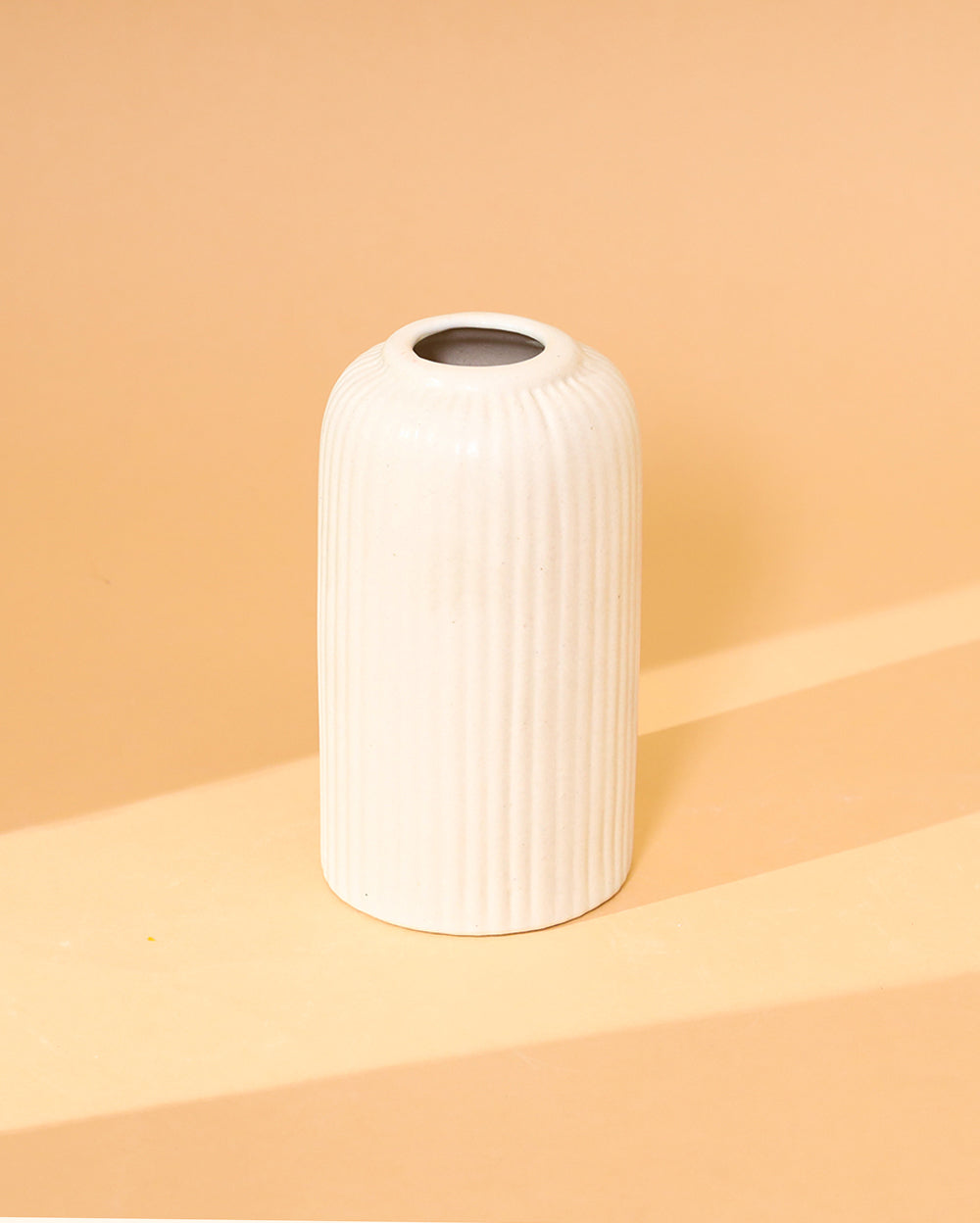 Striped round vase