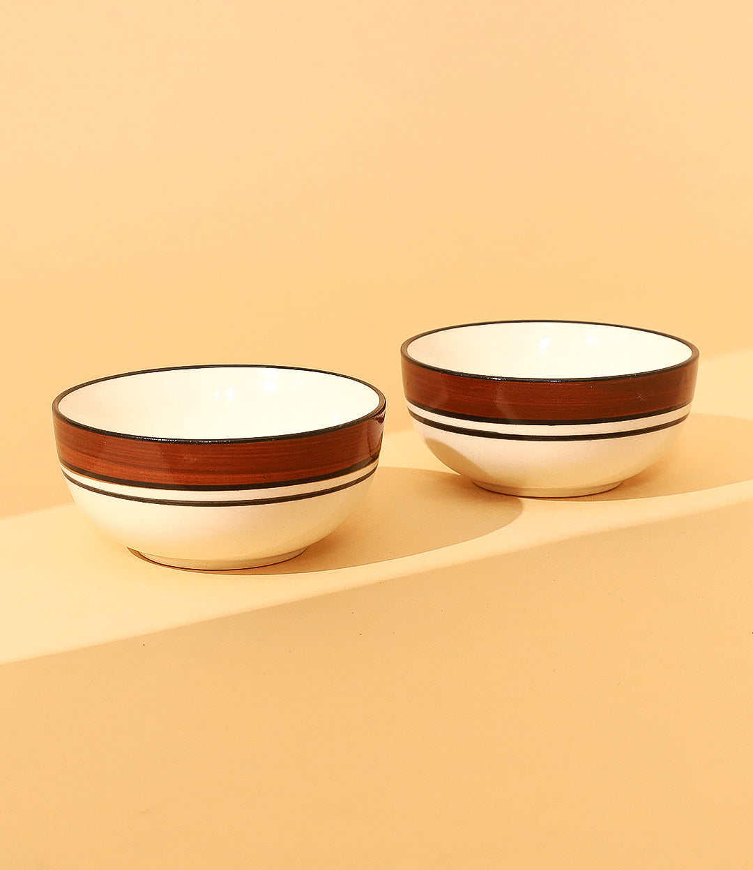 Classic small round bowls Set of 2 ( Microwave Safe )