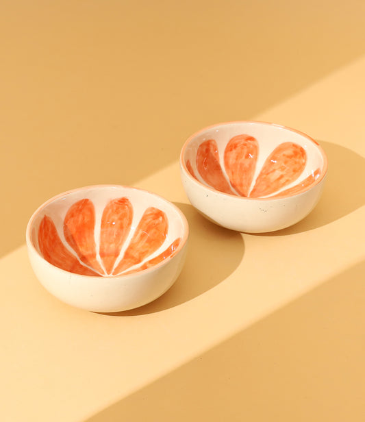 Orange fruit bowl