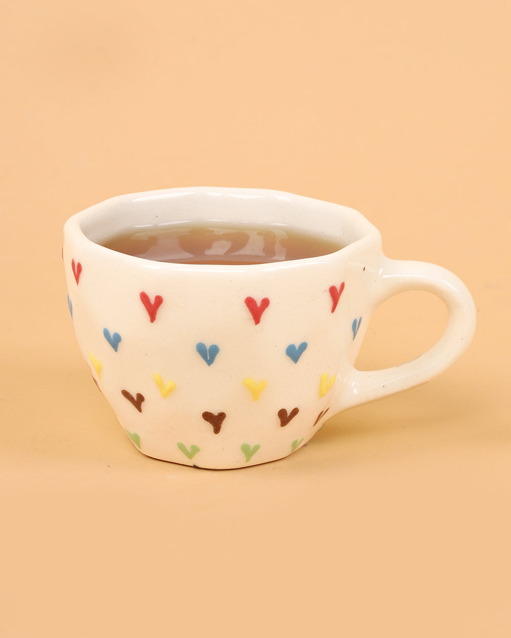 Sticky heart coffee cup