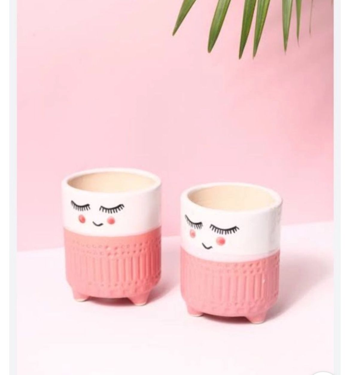 Blushing planter