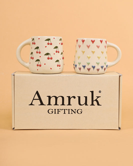 Cherry Mug and All Heart Mug Gift Box